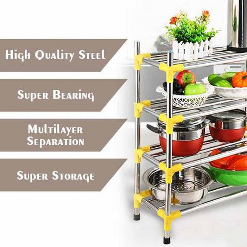 stainless steel 3-4-5 layer shoes rack by Metallics Home Metallics-Home