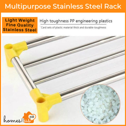 stainless steel 3-4-5 layer shoes rack by Metallics Home Metallics-Home
