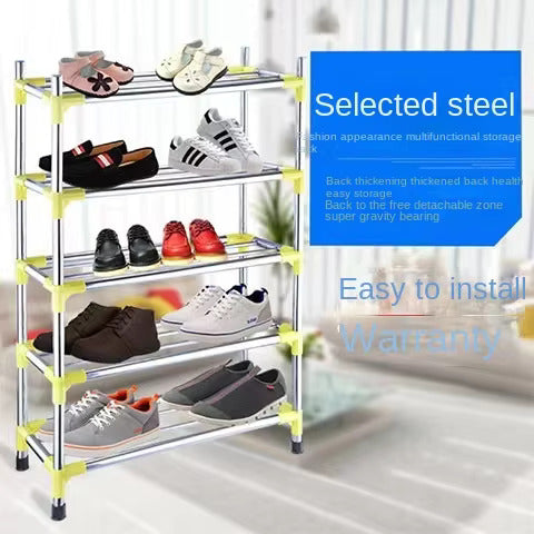 stainless steel 3-4-5 layer shoes rack by Metallics Home Metallics-Home