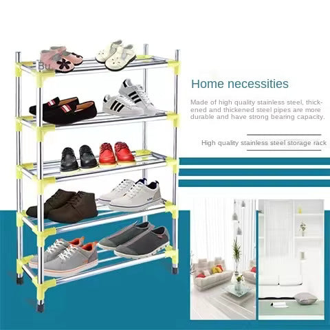 stainless steel 3-4-5 layer shoes rack by Metallics Home Metallics-Home