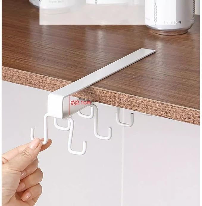 under cabinet 12 hooks hanger by Metallics Home Metallics-Home