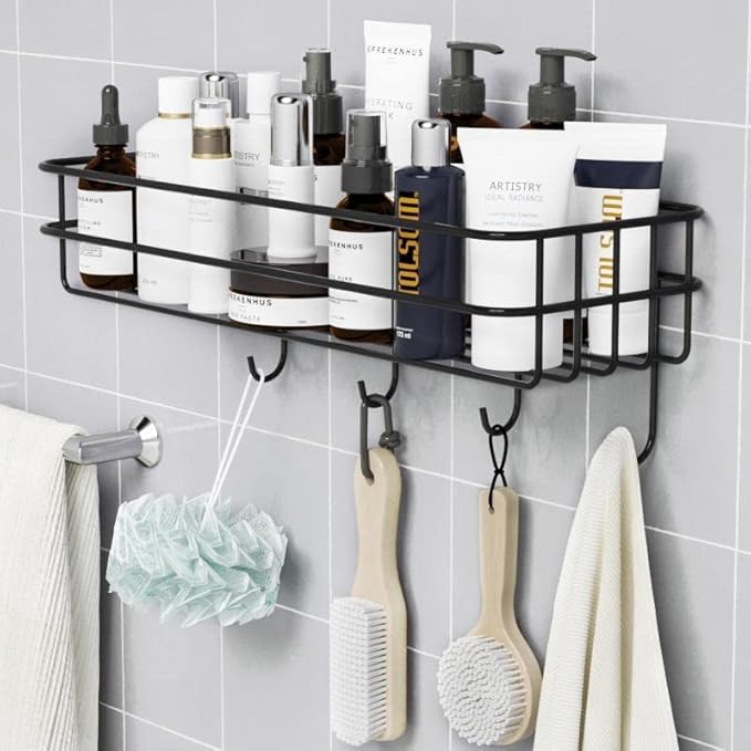 wall-mounted adhesive shelf by Metallics Home Metallics-Home