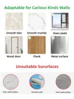 wall-mounted adhesive shelf by Metallics Home Metallics-Home