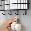 wall-mounted adhesive shelf by Metallics Home Metallics-Home