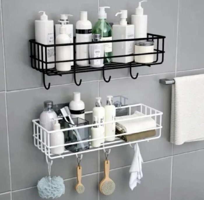 wall-mounted adhesive shelf by Metallics Home Metallics-Home