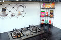 wall-mounted and counter-shelf multi-purpose corner 3-tier rack by Metallics Home Metallics-Home