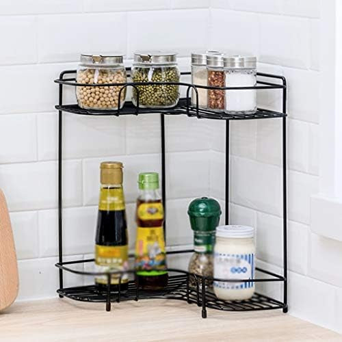wall-mounted and counter-shelf multi-purpose corner rack by Metallics Home Metallics-Home