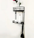 washroom 3-tier corner multipurpose rack by Metallics Home Metallics-Home