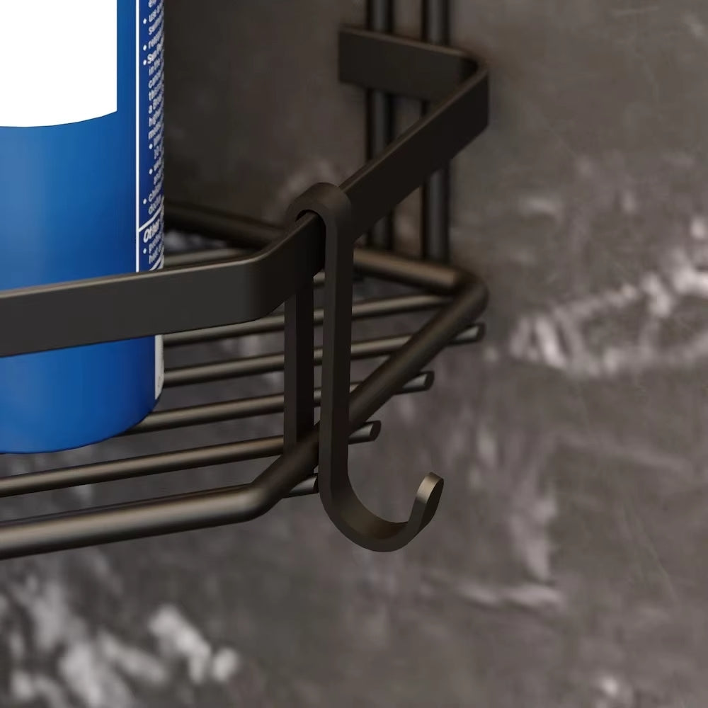 washroom 3-tier corner multipurpose rack by Metallics Home Metallics-Home