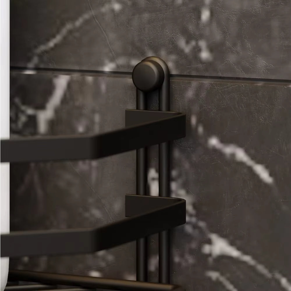 washroom 3-tier corner multipurpose rack by Metallics Home Metallics-Home