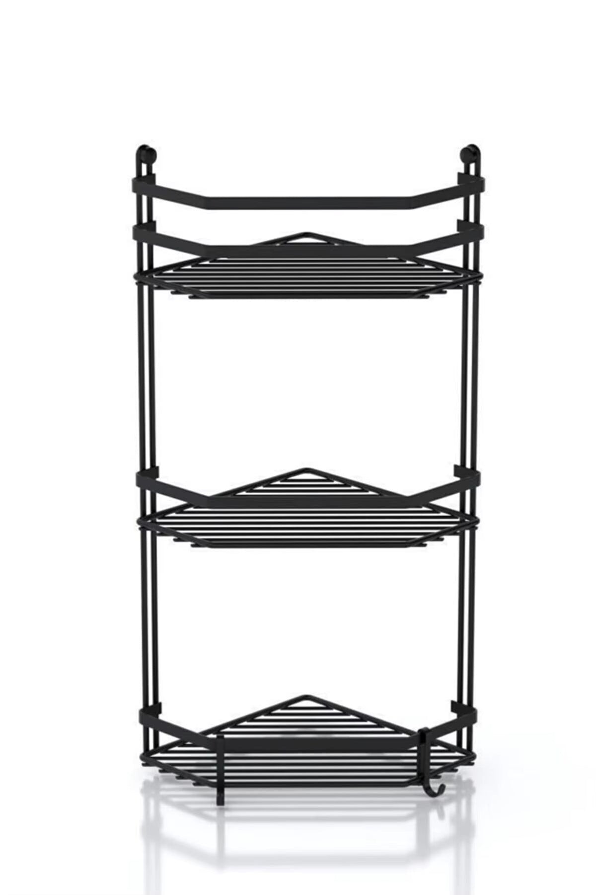 washroom 3-tier corner multipurpose rack by Metallics Home Metallics-Home
