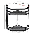 washroom 3-tier corner multipurpose rack by Metallics Home Metallics-Home